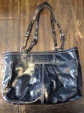Coach Black Patent Leather Gallery Tote F13761