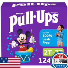 Pull-Ups Boys Potty Training Pants, 2T-3T 16-34 lbs , 124 Count, Mickey Mouse
