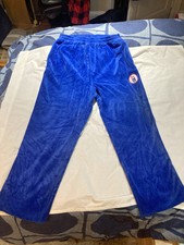 Platinum Fubu Harlem Globetrotters Velour Warm Up Pants, Men  s Size XL