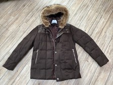 Kapraun Jacke Cashmere Leder Gr. 54 Top mit abnehmbarer Echtpelz Kapuze