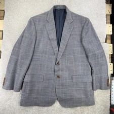 Brooks Brothers 1818 Madison Fit Blazer Jacket Silk/Wool Houndstooth Size 42s
