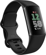 Fitbit Charge 6 Activity Fitness Tracker Heart Rate Google Apps - Black *NEW*
