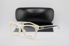 NEW COACH HC 6197U 5683 OFF WHITE BLACK GOLD AUTHENTIC EYEGLASSES 51-18