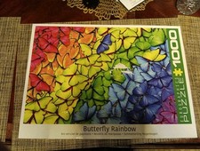 Eurographics 6000-5603 "BUTTERFLY RAINBOW" 1000 Pc Puzzle Complete VG 