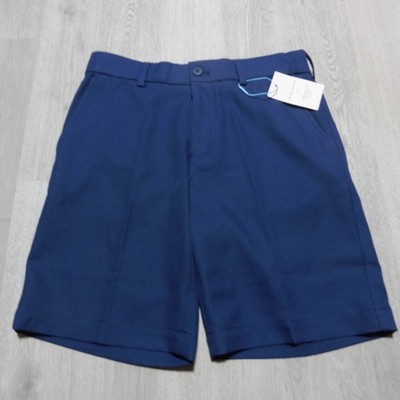 Peter Millar Junior Boys Large Salem Performance Shorts Stone Navy Blue NWT