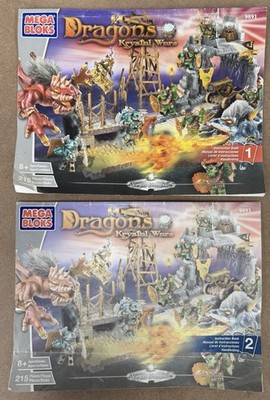 9891 Vorgan Stronghold Mega Bloks Dragons Krystal Wars  Partial Set