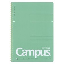 Kokuyo Campus B5 Soft Ring Ruled Green