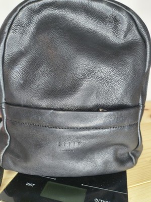 STILL Nordic Anouk City Backpack, Black Leather, Adjustable Straps