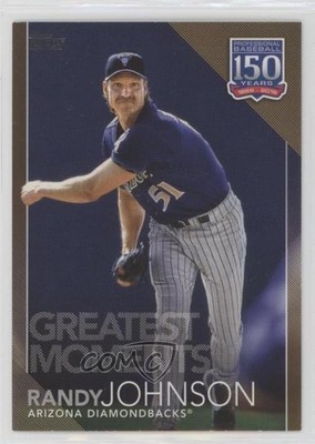 2019 Update 150 Years of Professional Baseball Gold 43/50 Randy Johnson HOF fm0