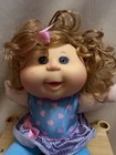 Cabbage Patch Kids Baby Girl Doll Curly Blonde Hair Blue Pink Outfit Soft Body — photo 2