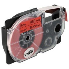 Tape for Casio KL-300 KL-70E KL-200E KL-60 KL-7400 KL-7000 KL-7200 Black/Red
