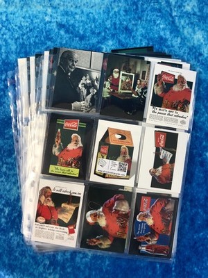 Coca-Cola Christmas Holiday komplettes Trading Card Base Set von Comic Images 2001