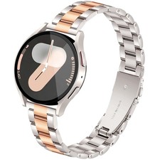 20mm Band for Samsung Galaxy Watch 7 6 5 4 Band 40mm 44mm, Metal Band with Qu...