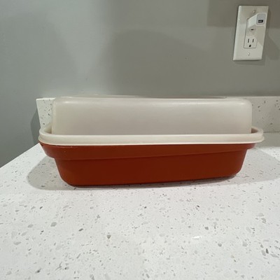 Vintage Tupperware 1295 Paprika Season Serve Meat Marinade Container W/Lid 1294