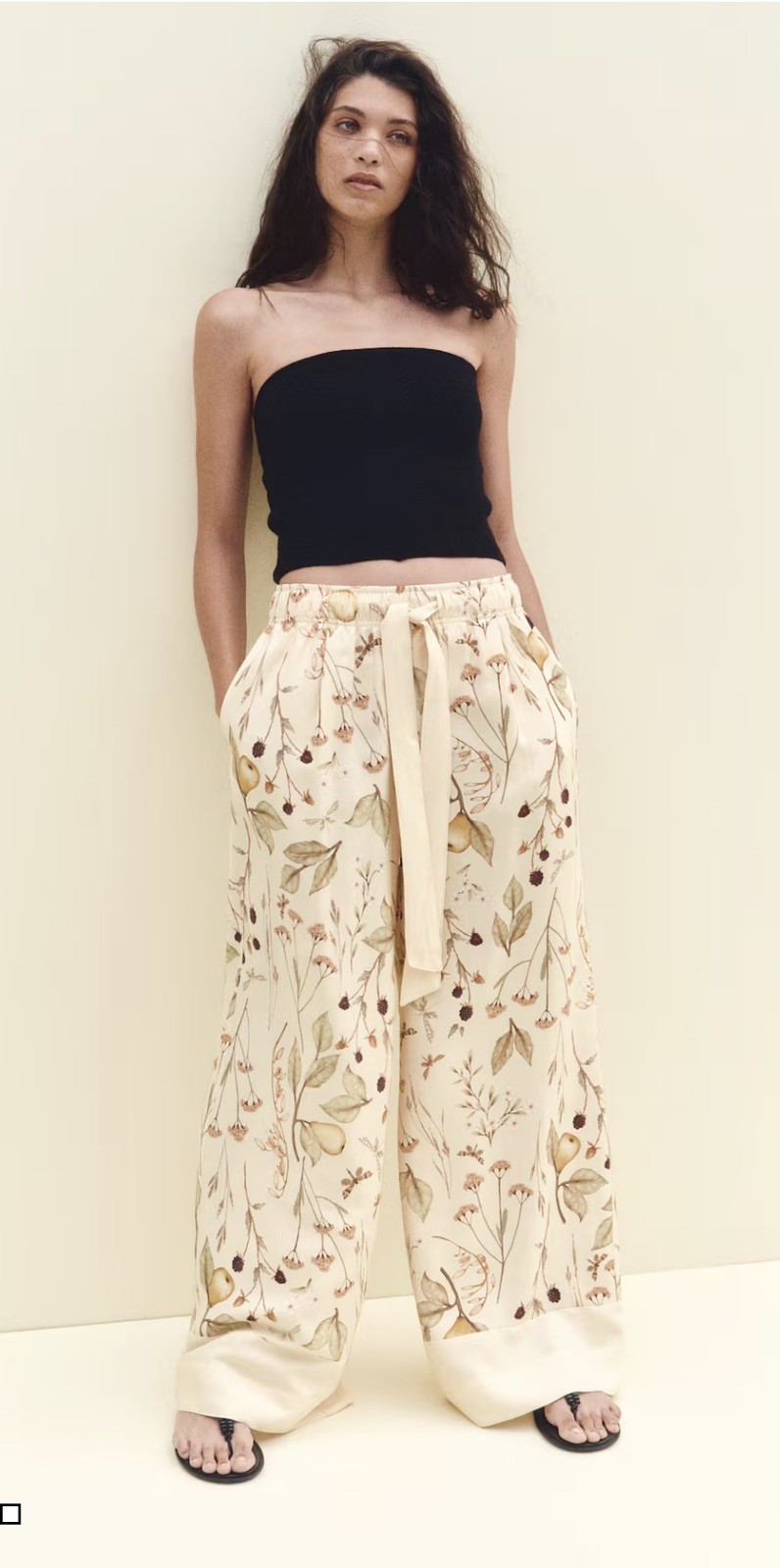 H&M Women's Wide-Leg Pants Floral Size S ❤️‍🔥Ready To Ship❤️‍🔥