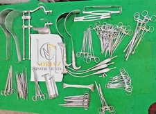 104 Pcs Laparotomy Instruments Kit – Stainless Steel German Grade Basic Surgical