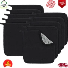 Tudomro 10 Pcs Exfoliating Washcloths Double Sided Man Wash Cloths Body Face Exf