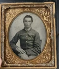 Civil War 1/6 Ambrotype Photo of a Confederate Soldier
