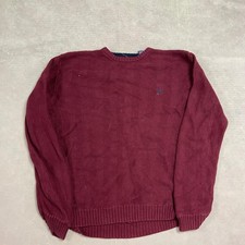 Vintage Chaps Knitted Jumper Textured Patterned Chunky Knit Sweater With Men's M