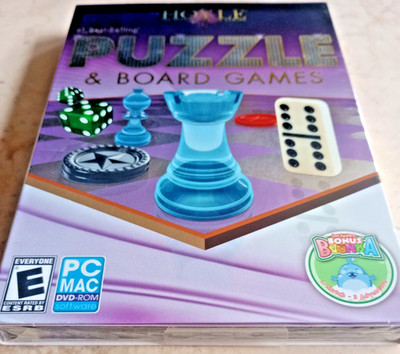 NEW SEALED 2011 HOYLE PUZZLE BOARD GAMES PC/MAC DVD ROM DISC GAME