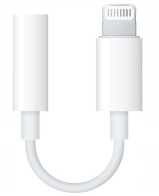Lightning to 3.5mm Headphone Adapter for iPhone, White