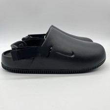 Nike Calm Mule Slip On Slides Men's 8 Women's 9 Black FD5130-001