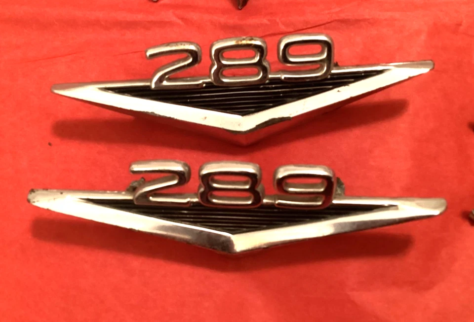 ORIGINAL 1965 - 1966 Ford Mustang V8 289 Emblems Running Horse Molding & Trim - Image 4 of 4
