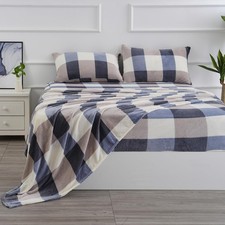 Ultra Soft Micro Fleece Twin Size Sheets Set 3 Piece - Extra Soft Velvet Flee...