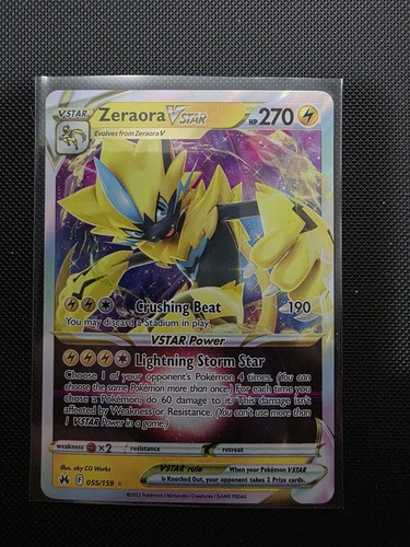 Zeraora VSTAR 055/159 SWSH: Crown Zenith Holo