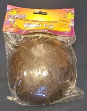 Coconut Shell Bra Bikini Top Hawaiian Luau HulaGirl Beach Halloween Costume