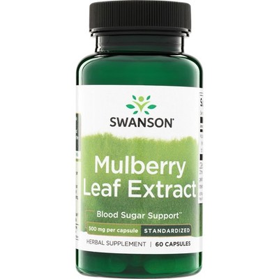 Swanson Mulberry Leaf Extract 500 mg 60 Capsules