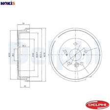 2x BRAKE DRUM BF495 FOR TOYOTA VOXY/NOAH NOAH/VOXY RAV/I/�/II/SUV/Mk/Cabrio 1.8L