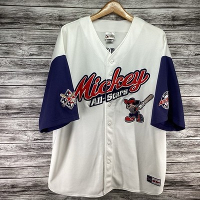 Mickey Mouse Jersey Mens XL Multicolor Stitched Baseball All Stars Disney World