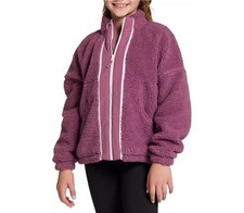 DSG Girls Cozy Fleece Full Zip Rose Coffee - NWT Youth/XS 6-7