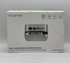 New PULWTOP BD240A USB-C Port Hub Docking Station Stand for Mac Mini M4 PRO Box