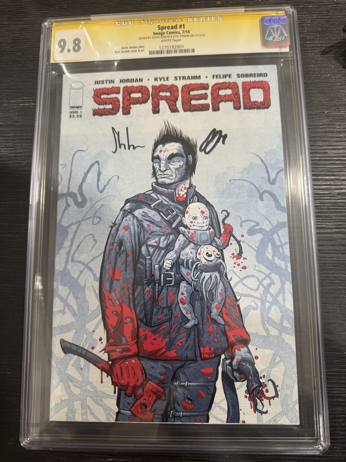 Spread #1 CGC 9.8 Image 2014) Justin Jordan Story Cover A signed Kyle Strahm  