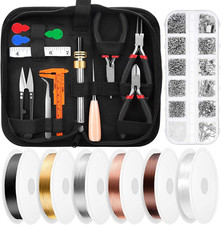 Wire Wrapping for Jewelry Making, Repair and Beading Supplies Kit with Craft Rin