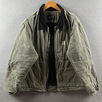 Carhartt Full Swing Armstrong Jacket Mens Large Olive Green OJ3370-M Loose Fit