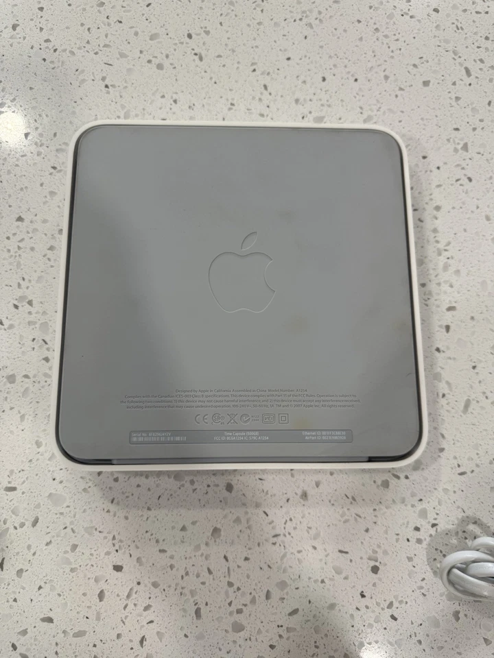 Apple Time Capsule A1254 500GB Wi-Fi Router Backup Storage – Tested Works Great - Image 3 of 4
