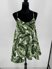 Show Me Your Mumu Green/White Foliage Circuss Mini Dress Summer Size XS B2