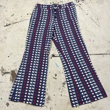 Vintage 60s 70s USA Hippie Bell Bottom Flare Denim Jeans Mens 33x29 Woodstock