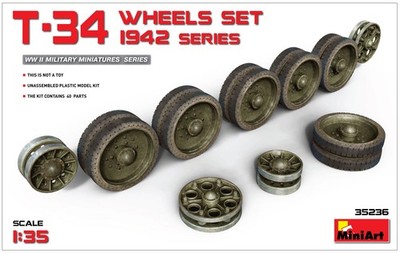 MiniArt 35236 modelbouwaccessoires T-34 Wheels Set, 1942 Series
