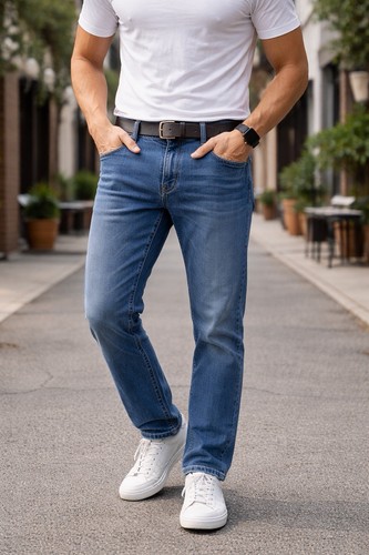 Abercrombie & Fitch Kennan Straight Jeans Men’s 28x30 Stretch Medium Wash Casual