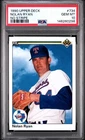 PSA 10 GEM MINT BASEBALL CARD 1990 UPPER DECK NOLAN RYAN NO STRIPE ERROR RARE