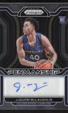2021 PANINI PRIZM JAQUORI MCLAUGHLIN RP-JAQ ROOKIE PENMANSHIP AUTOGRAPH WARRIORS