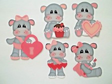 3D- U Pick- Love Valentines Boy Girl Bear Heart Couple Card Paper Embellishment