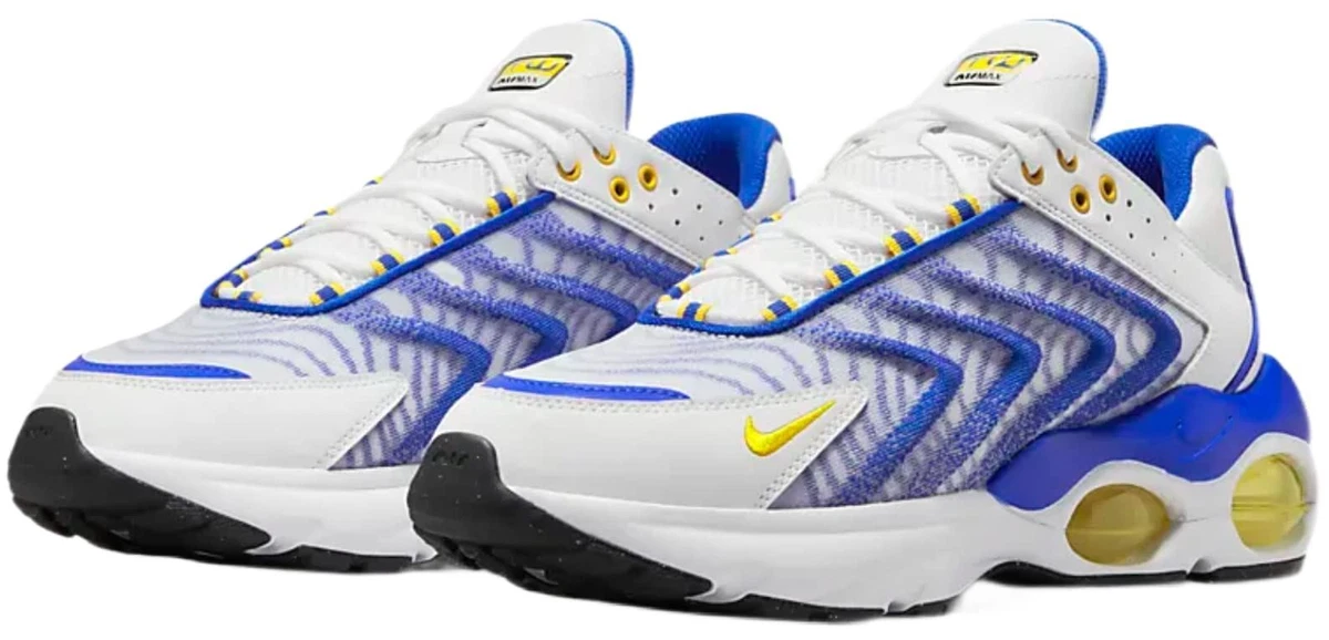 Nike air max best sale 9 white blue yellow