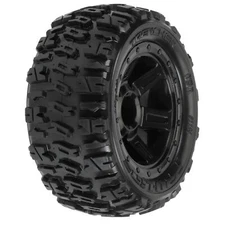 Pro-Line Racing PRO119411 1/16 Trencher M2 Fr/Rr 2.2" Tires Mounted 12mm Blk