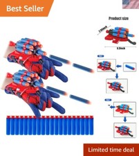 2 Sets Spider Web Shooter Cosplay Toys with Gloves Darts - Halloween Fun