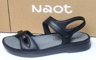 Naot Womens Evora Jet Black Leather 40 | eBay